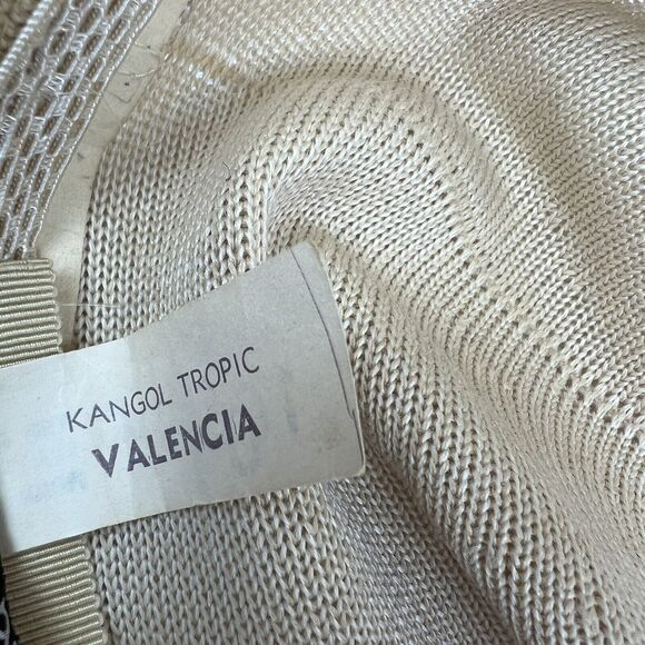 1960’s Vintage Kangol Tan Knit Valencia Crusher Bucket Hat England Mid Century - Picture 9 of 10